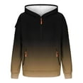 thumbnail image 4 of Men's Big and Tall Graphic Pullover Hoodie with Gradient Zipper and Pocket for Casual Wear, 4 of 5