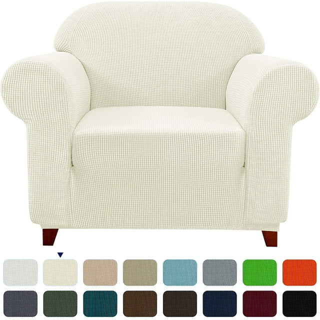Subrtex Housse de Canapé Extensible 1 Pce Antidérapante, Motif à Grille Texturée