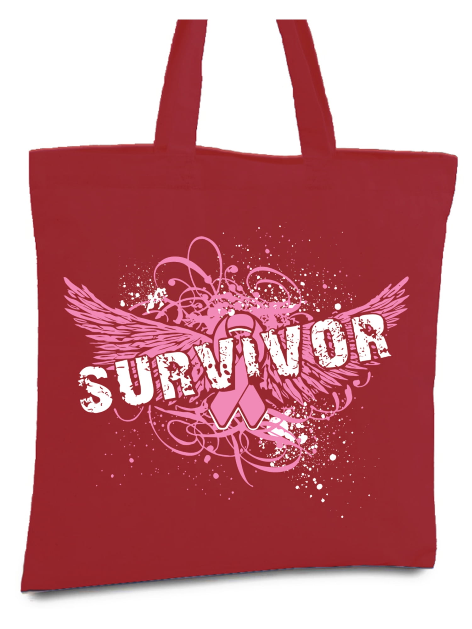 Awkward Styles Breast Cancer Survivor Tote Bag Cancer Awareness Canvas