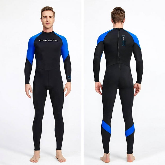 Combinaison de Plongée pour Hommes pour Protection de l'Eau Combinaisons de Plongée Sport Fermeture Éclair au Dos Combinaison Intégrale Chaude Combinaison Humide Surf