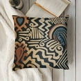 thumbnail image 3 of YINGXI Pillow Covers, Brown Black Ethnic Style Decorative Throw Pillow Cases Cushion Covers Decoration Gift Sofa Couch Bed Decor 24x24in, 3 of 5
