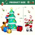 thumbnail image 2 of PayUSD 7FT Christmas Inflatables Decoration Outdoor LED Lights Santa Claus Being Chased Up the Tree Blow Up Xmas Decor Lawn Yard Patio Garden Christmas Decor Indoor Festive Holiday Spirit, 2 of 7