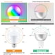 thumbnail image 1 of Bombillas LED de colores cambiantes, luces LED RGB regulables con control remoto, 1 of 6