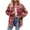 z1-Red, variant on Women Shackets Long Sleeve Flannel Shirts Button Down Blouse Plaid Tops Fall Outfits Fashion Winter Jackets 2024 Womens Flannel Shirt