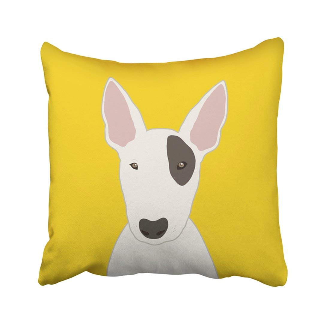 Multicolor Bull Terrier Book Lovers Bull Terrier Mom I Just Want to Read Books Hang Dog Throw Pillow 18x18 