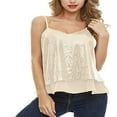 thumbnail image 1 of PENGXIANG Women Sequins Sleeveless Vest Tops with See-through Ruffle Mesh Adjustable Shoulder Strap Tank Tops Summer Clothing, 1 of 3