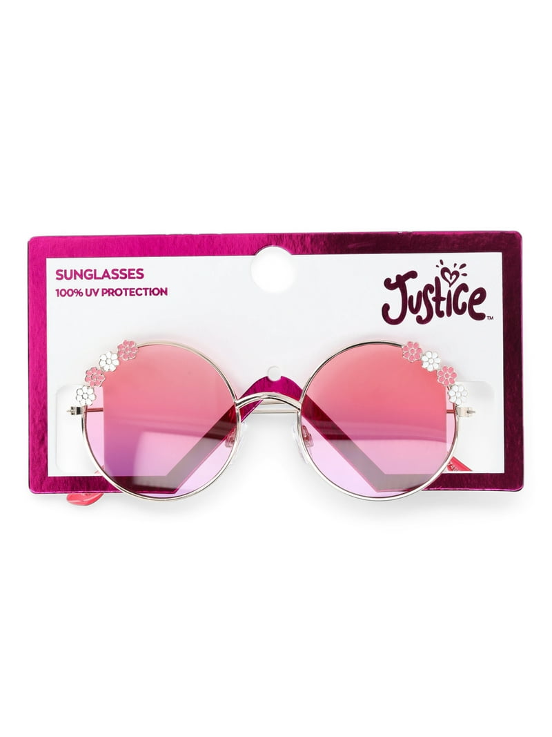 Justice Girls Round Sunglasses, Pink - Walmart.com display picture 1