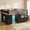 Black-Full, variant on Afuhokles Low Loft Bed Twin Size with 7 Storage Drawers, Bookcase and LED Lights, Metal Loft Bed, White