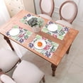 thumbnail image 6 of PUREYAH Table Placemats Set of 6 PCS , Washable Heat Resistant Colorful Ink Flowers Table Decorations Placemats for Dining Room Kitchen, 6 of 6