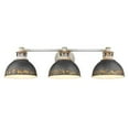 thumbnail image 3 of Golden Lighting Kinsley 3-light Vanity in Antique Black Iron shade, 3 of 7