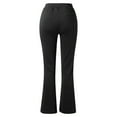 thumbnail image 5 of LLYwey Hiking Pants Women Lightweight Dress Pants Women High Waisted Leg Work Pants Stretch Office Casual Pants Flowy Pants Long Pant Style H2690 Black XXL, 5 of 6