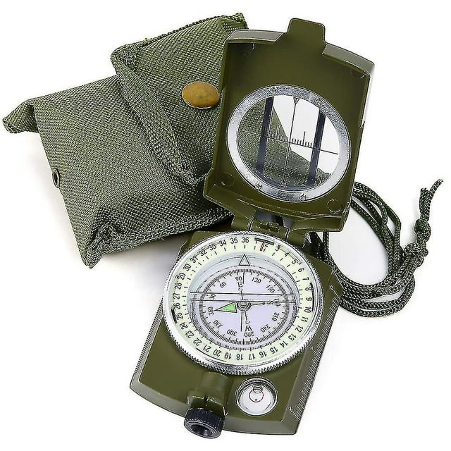 Brújula de supervivencia YUANXCMXG brújula militar senderismo
