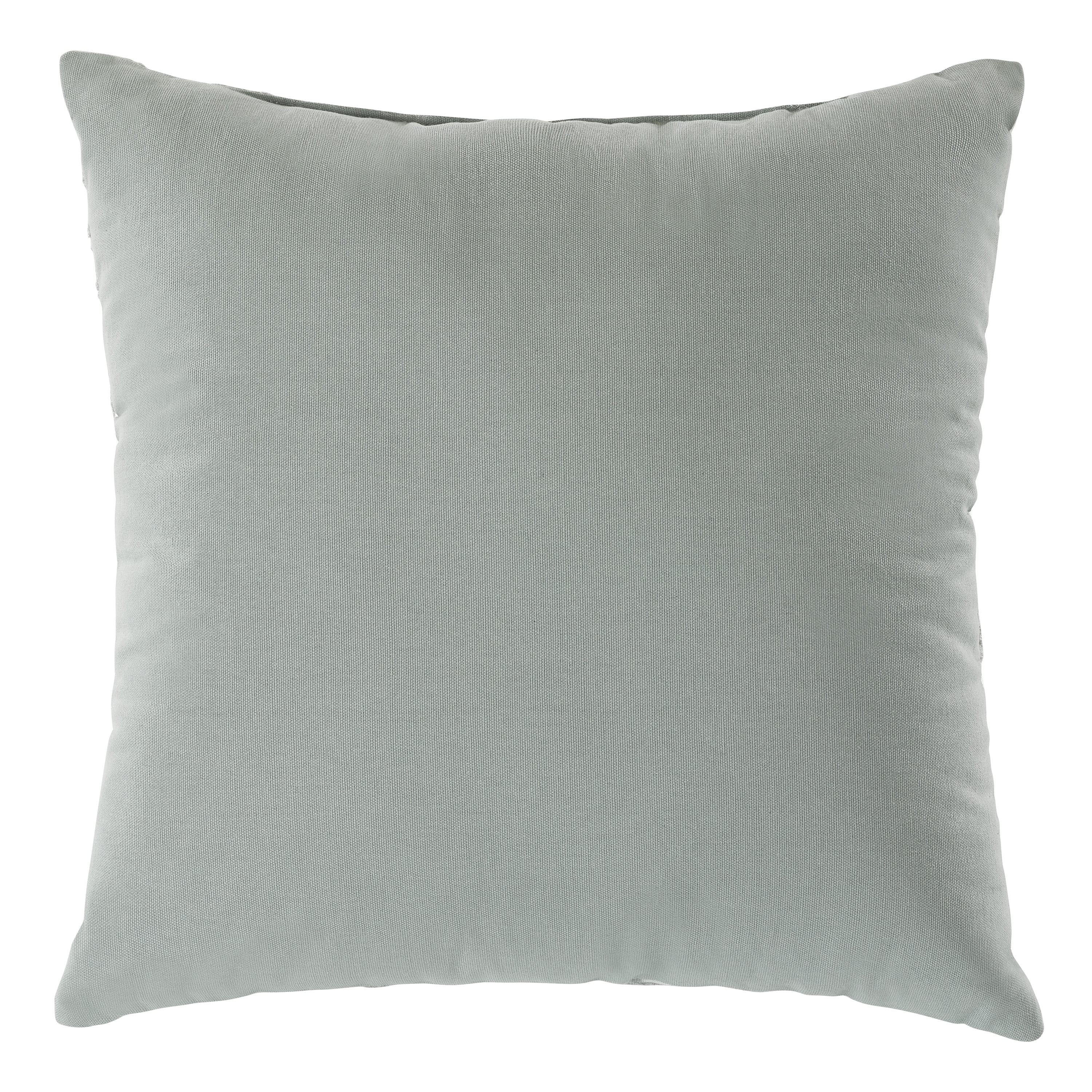 Mainstays 18"x18" Sage Embroidered Fern Cotton Decorative Throw Pillow