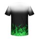 thumbnail image 4 of Mens Casual Pantalones Cortos Cuello Redondo Gradación Impresión Suéter Camiseta, Blusa Deportiva de Fitness para Hombres, 4 of 5