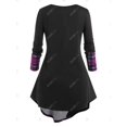 thumbnail image 2 of Camiseta a Cuadros Talla Extra Rosegal  Mangas largas de talla grande, 2 of 5