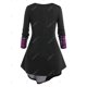 thumbnail image 2 of Camiseta a Cuadros Talla Extra Rosegal  Mangas largas de talla grande, 2 of 5