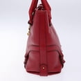 thumbnail image 4 of Pre-Owned Salvatore Ferragamo Gancini Handbag Leather Red Leather Handbag, 4 of 8