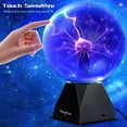 thumbnail image 3 of Bola de plasma Theefun azul de 20 cm sensible al tacto y al sonido, 3 of 8