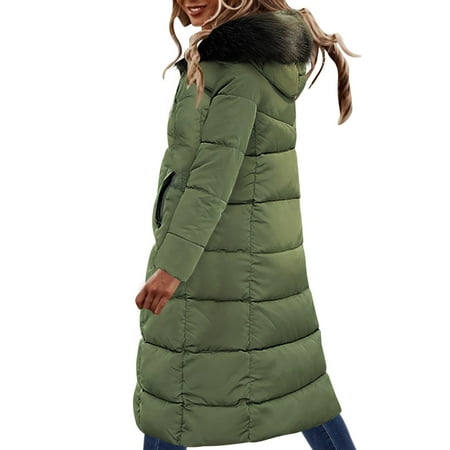 

NECHOLOGY plus Size Tops Fall Women S Cotton Padded Clothes In Winter Thickened Large Collar Large Size Over Bra plus Shirt Green XX-Large