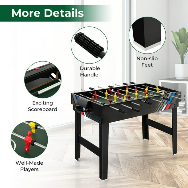 Gymax 4-in-1 Multi Game Table 49'' Combo Game Set W/Soccer