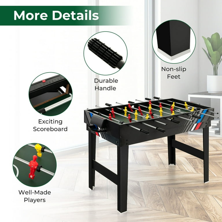 Gymax 4-in-1 Multi Game Table 49'' Combo Game Set W/Soccer