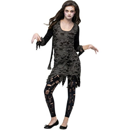 Living Dead Walking Zombie Teen Halloween Costume, Size: Girls' - One