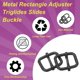 thumbnail image 3 of 50PCS Hebilla deslizante ajustable de metal 1/2" ajustador de correas de webbing para reemplazo de bolsas y mochilas negra, 3 of 7