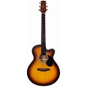 Jasmine S34C NEX Orchestra-Style Cutaway Acoustic Guitar - Sunburst w/ Gig Bag