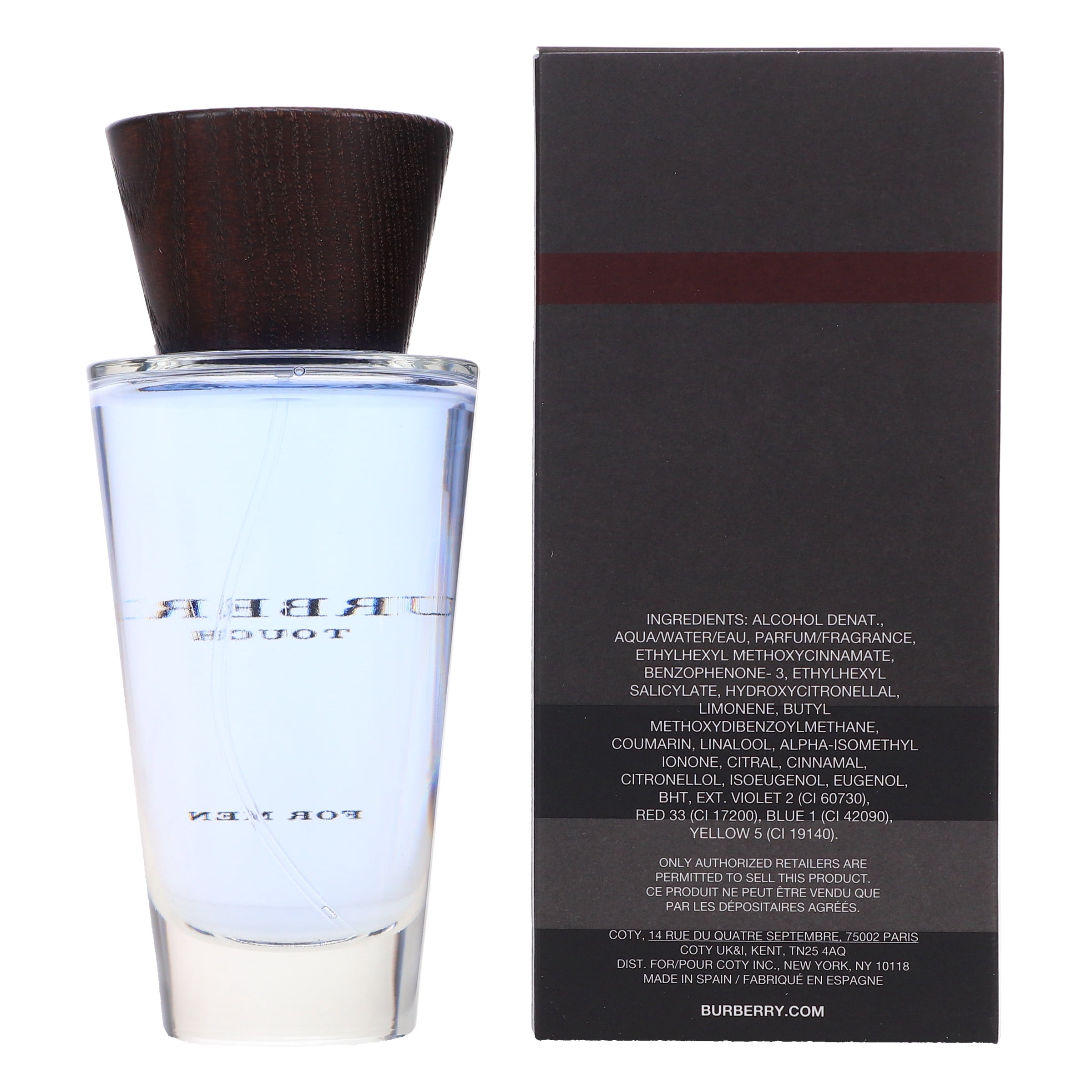 Burberry Touch Eau De Toilette Spray, Cologne for Men, 3.3 Oz