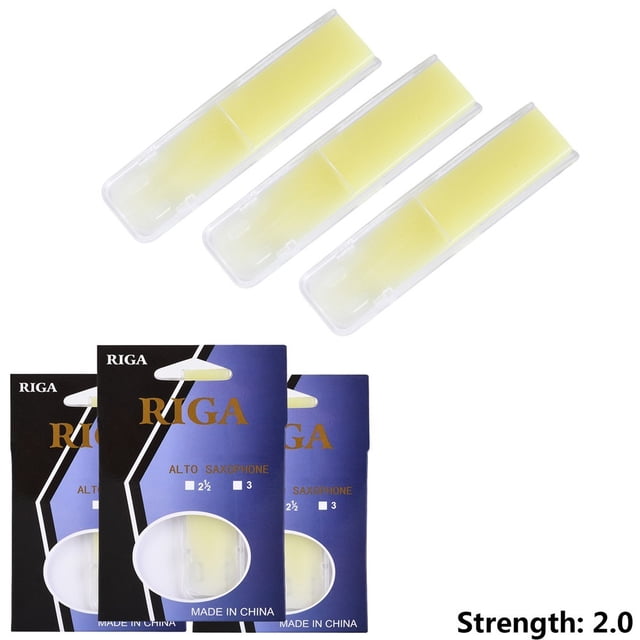 3-Pack Alto Sax Reeds Resin Reeds Strength 1.5,2.0,2.5