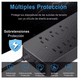 thumbnail image 3 of Multicontacto Bloosom  Electrico Usb Premium Regleta 8+3+1 Negro, 3 of 4