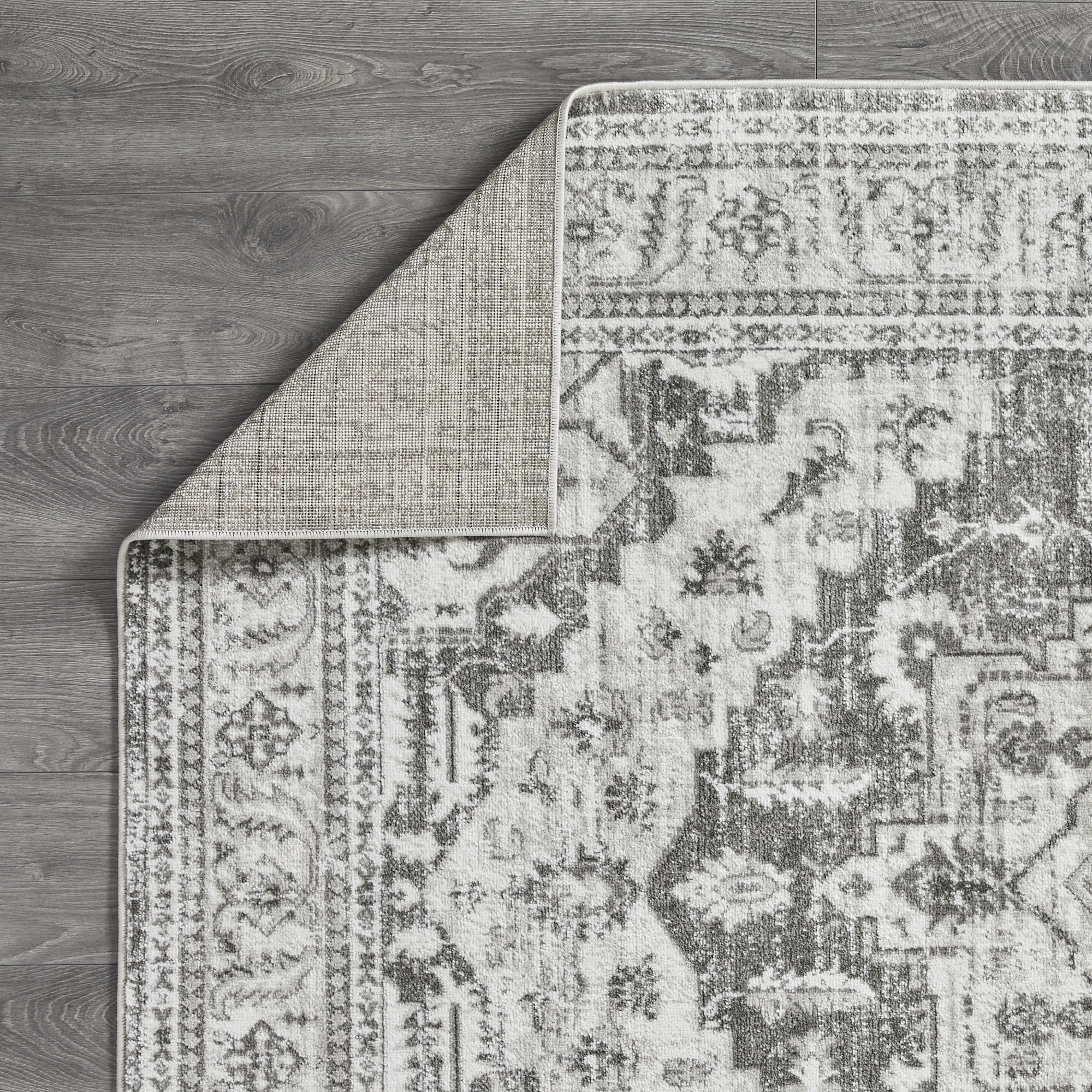 Loomaknoti Rhane Alvner 6' x 9' Dark Grey Oriental Indoor Area Rug