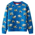 thumbnail image 1 of Gibobby Blusas Casual Niños pequeños, niñas, bebés, manga larga, estampado, deporte, camisa sólida, tops, ropa, niños(Azul, 4-5 Años), 1 of 5