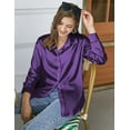 thumbnail image 7 of Zeagoo Women's Silk Button Down Shirts Long Sleeve Stain Blouses Dressy Casual Busines Spring Fall Top, 7 of 7