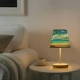 thumbnail image 6 of Boat on Sea and Beach Desk Lamp LED Table Nightstand Lamps with 3 Color Temperatures for Home Bedroom Living Room Decor 8x12, 6 of 8