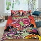 thumbnail image 2 of Invader Zim Conjunto de sábanas temático, trío de piezas, cómodo y amigable con la piel, diseño único, regalo de decoración para el hogar para familiares, amigos y fans,140cm *210cm, 2 of 6