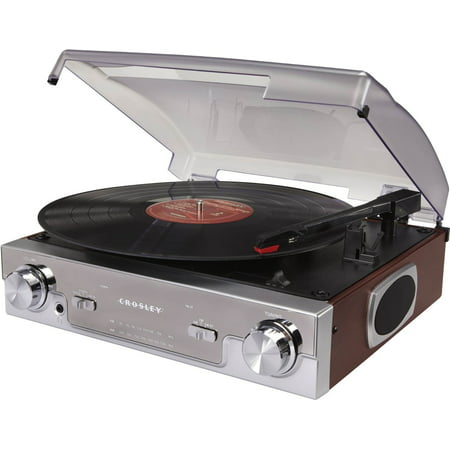 Crosley CR6005A-MA Tech Turntable with AM/FM Radio and Portable Audio Ready (Best Crosley Portable Turntable)