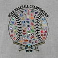 thumbnail image 5 of Men's Heather Gray 2025 NCAA Baseball Selection Show T-Shirt, 5 of 5