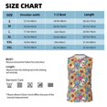 thumbnail image 6 of Fotbe Men's colorful Skull sunflower Print Men's Sleeveless Muscle Tank Tops Casual T-Shirts for Gym Workout Beach-Small, 6 of 8