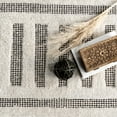 thumbnail image 4 of Rugs USA Merrick Tasseled Cotton and Wool Area Rug, 7' 6" x 9' 6", Merrick Black, 4 of 7