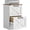 White, variant on HOMCOM 3 Drawer File Cabinet, Filing Cabinet Fits Letter/A4 Size, Black