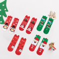 thumbnail image 6 of 4 Pairs Ladies Girls Sock Funny Cartoon Various Chrismas Pattern Cotton Chrismas C, 6 of 8