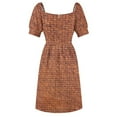 thumbnail image 5 of Brown Brick Wall Sleeveless Dress women's summer dress 2024 elegant party dress for women 2024, 5 of 6