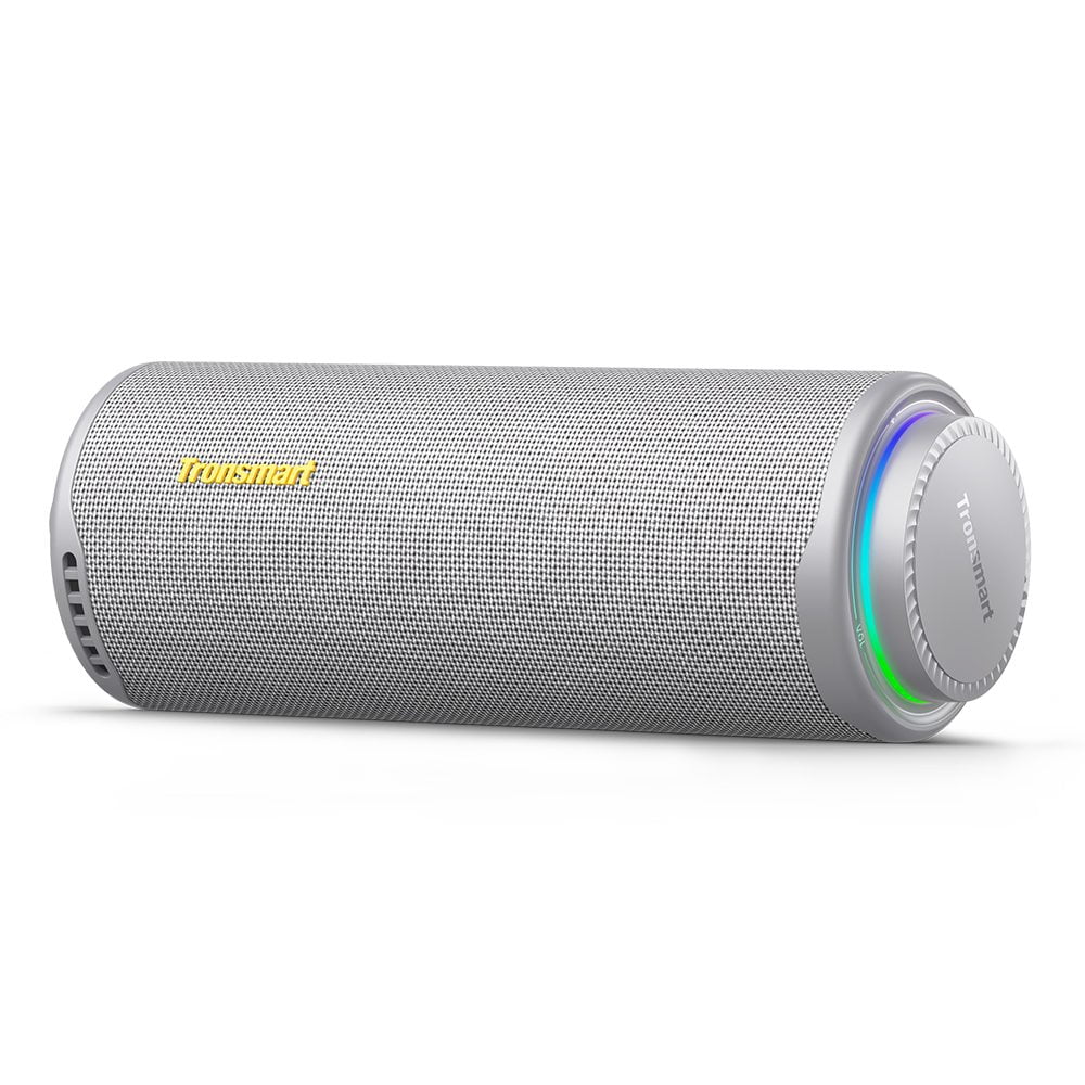 Tronsmart T8 Portable Bluetooth 5.3 Speaker, 40W 360° Surround Deep Bass, TWS, Custom EQ & RGB, IPX7 Waterproof, 18H for Outdoor - Black