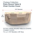 thumbnail image 3 of Budge XL Tan Patio Round Table/Chairs Cover, Chelsea, 3 of 7