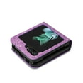 thumbnail image 2 of Galaxy Z Flip 6 Case for Girls Women, Allytech Glitter Bling Kickstand Magnetic Clasp Credit Cards Slots Zipper Pocket Flip Cover Wallet Case for Samsung Galaxy Z Flip 6 - Purple, 2 of 7