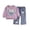 style-14 Light Purple, variant on Kogui Girls Outfits Toddler Baby Girl Fall Winter Clothes Print Long Sleeve Pullover Sweatshirts Stripe Pants Farm Goose Outfit Size 0 6 Months (Pink,0-6 Months)
