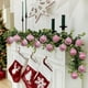 thumbnail image 4 of Paquete de 6 Adornos Navideños con Purpurina Rosa, Bolas Colgantes de 8 Cm y Formas Geométricas para Decorar El Árbol, Guirnalda para Chimenea, Juego de Decoración Festiva Diy, 4 of 6