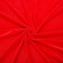 66 Inch 1.09 Yards Red Velvet Premium Fabric by The Yard Vintage Crushed Velvet Fabrics Square Stretch Soft Wide Cloth for Sewing Clothing Accessories Home Birthday Party Decor DIY Craft FireBrick