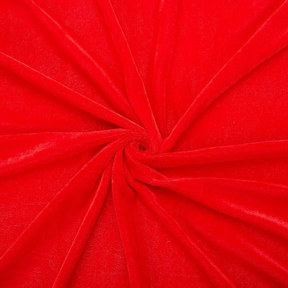 66 Inch 1.09 Yards Red Velvet Premium Fabric by The Yard Vintage Crushed Velvet Fabrics Square Stretch Soft Wide Cloth